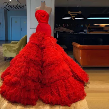 Dubajus Dizainas, Raudonas Kilimas Išbėgęs Šalis Suknelės 2020 M Ilgio-Line Garsenybių Suknelės Vakare Gown Saudo Arabija Individualų Prom Dress
