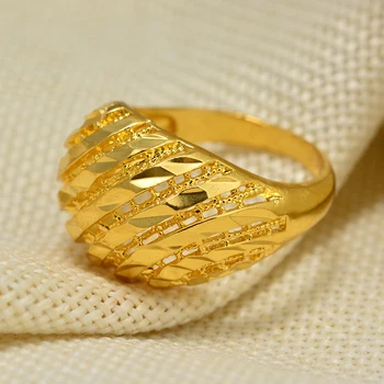 Dubajus Etiopija 5Style žiedai Aukso Spalvos Žiedas Moterims/Mergina Arabų Žiedas Vario Papuošalai Artimųjų Rytų Izraelis/Iraq/Omanas/Dovana