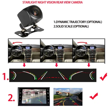 Dėl Subaru Forester SG SH 2003~2013 m. automobilio kameros dinaminis trajektorija kietas masto vairavimo stebėti funkcija Galinio vaizdo veidrodėlis