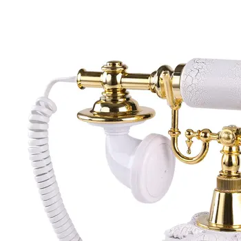 Europos Retro Vintage Pasukimo Dial Telephone Antikvariniai Telefonas Su Perrinkimas Fiksuotojo Ryšio Telefono Biuro Telefono Namo Gyvenamasis Kambarys