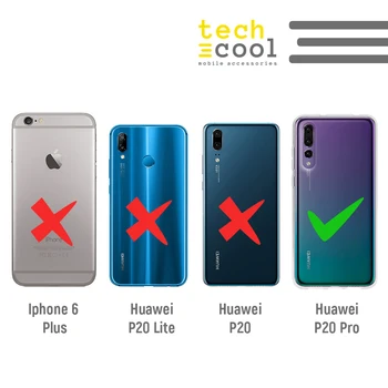 FunnyTech®Silikono Atveju Huawei P20 Pro l dalys lego spalvų