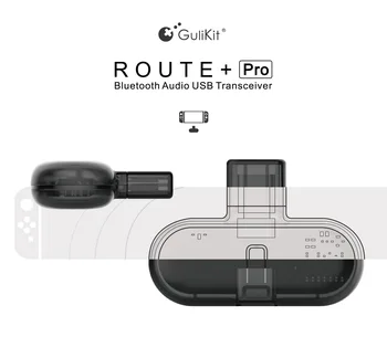 GuliKit Maršruto+ Pro Belaidžio Buletooth USB Imtuvas ar Siųstuvas Su Garso sistema su USB-C Kabelio Adapteris 3,5 mm Mikrofono