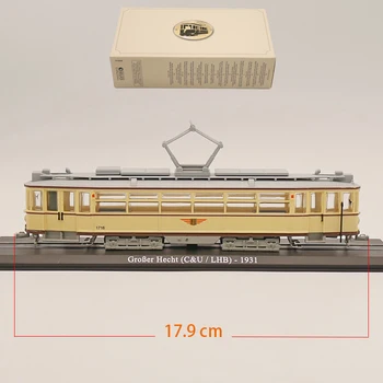 Ho Scale Atlasas 1:87 tramvajų GroBer Hecht (C&U/LHB) 1931 m. Modelio Žaislas Papuošalai