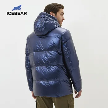 ICEbear 2020 m. rudens ir žiemos naujas vyrų gobtuvu mados žemyn striukė stora ir šilta vyriški žiemos drabužiai MWY20867D