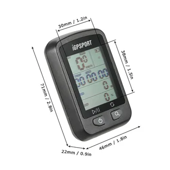IGPSPORT IGS20 Dviračių Nuoma GPS Kompiuteris, Wireless Spidometras Vandeniui IPX6 Dviračių Nuoma, Apšvietimas, Sporto Kompiuterių Priedai
