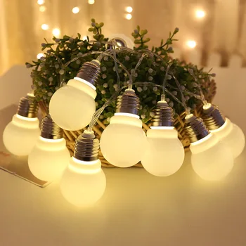 Ins Populiarus Led Lempos String Didelis Kamuolys Lemputės, Baterija, Spalvos Kalėdinė Dekoracija Kambario Šviesos Medis
