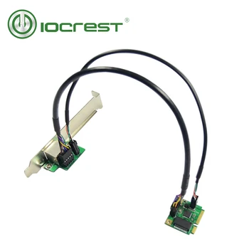 IOCREST Mini PCI-Express Gigabit Ethernet RJ45 Port Adapter 10/100/1000 Base-T Tinklo LAN Controller