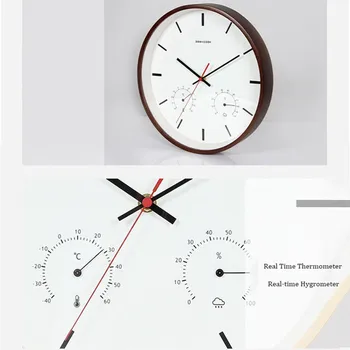 JADUOMA Laikrodis 3D Mediniai ABS 30cm Šiaurės Sieninis Laikrodis Modernaus Dizaino, Namų Dekoravimo, Didelis Skaitmeninis Silent Išjungti Sienos Žiūrėti Saati