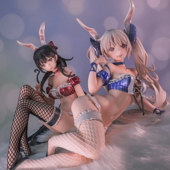Japonų Anime Gimtoji Privalomas Dsmile Sarah Chris Bunny Mergina PVC Veiksmų Skaičius, Seksuali Mergina, Paveiksle Žaislai Suaugusių Kolekcijos Modelis Dovana