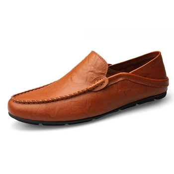 JINTOHO didelis dydis 35-47 paslysti ant atsitiktinis vyrų mokasīni, pavasarį ir rudenį mens mokasinai, batai natūralios odos vyriški butai batai
