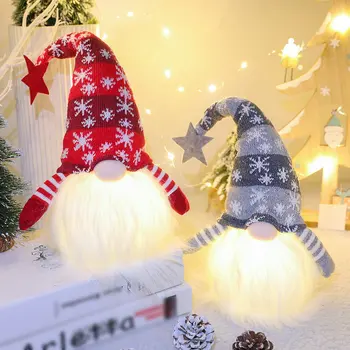 Kalėdinė Dekoracija Žėrintis Pliušinis Lėlės, Papuošalai Vaikų Dovanos Beveidis Rudolph Lėlės Kalėdinė Dekoracija