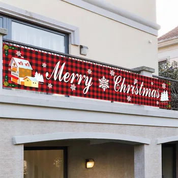 Kalėdų Streamer Kabinti Fone Ornamentu Poliesteris Dekoratyvinis Reklama Navidad Noel Laimingų Naujųjų Metų 2021