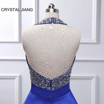 Karšto Pardavimo Kokteilis Suknelė 2021 Skraiste kokteilis Apynasrio Sunkiųjų Duobute Royal Mėlyna Satino Seksuali Atvira nugara Trumpą Mini Kokteilių Suknelė
