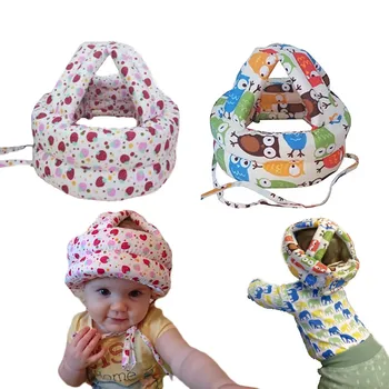 Kūdikių Skrybėlę Medvilnės Baby Girl Berniukas Saugos Šalmas Reguliuojamas Kūdikių Apsauginis Gaubtelis Bamblys Vaikščioti Galvos Saugumas&Apsauga Naujagimių Kepurės