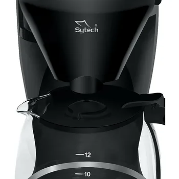 Lašinamas kavos virimo aparatas, 10-12 puodelių, 1,5 litro, sunkiųjų stiklo ąsotis, ne klijuoti, 800w. (sytech)