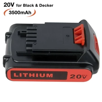 LBXR20 Baterija Black & Decker 18V 20V 3.5 Ah Li-Ion Pakeitimo LB20 BL2018 LBX20 BL2018-XJ GKC1825L GTC1850L20 STC1850