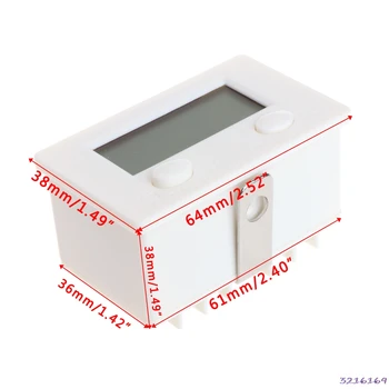 LCD Digital 5-Digit Punch Counter w/Stiprus Magnetinis Artumo Jungiklis & Parama