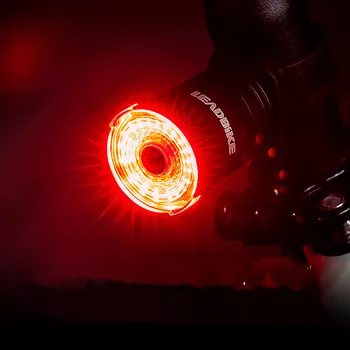Leadbike Dviračių Smart Auto Stabdžių Šviesos Jutimo IPx6 Vandeniui LED Įkrovimo Dviračių užpakalinis žibintas, Dviračio Galinis Žibintas Priedai