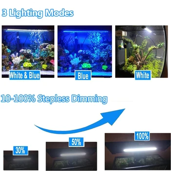 LED Akvariumo Apšvietimą Vandeniui Žuvų Bakas Šviesos Povandeninis Povandeninis Įrašą Lempos Vandens Dekoro lempa, Laikmatis su Auto On/Off D30