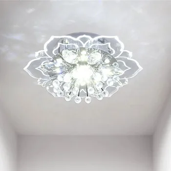 LED Kristalų Lubų Šviesos Modernus Gėlių Formos Lubų Lempa Prieškambario Kambarį Lempos Miegamojo, Virtuvės Įėjimo Koridorius Šviesos