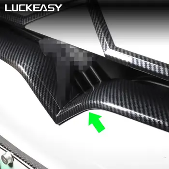 LUCKEASY ABS networ k pakeitimų paketą Tesla model X 2017-2021 Automobilio priekinės akies apdailos juostelės anglies pluošto