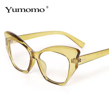 Mados Vintage akiniai nuo saulės moteris markės Dizaineris vintage retro trikampio cat eye akiniai oculos De Sol Skaidrus vandenyno uv400