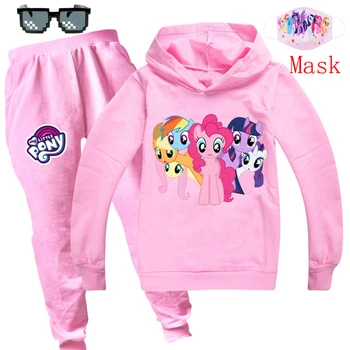 Mano Mažai Pony Hoodies Vaikai Palaidinės Mada Vaikams Gobtuvu Marškinėliai Kūdikių Bamblys Mergaitėms, Vaikams, Drabužiai, Laisvalaikio Tees Sportsw 2021ear