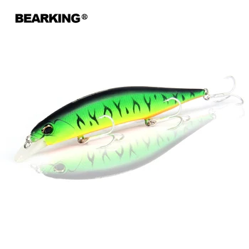 Mažmeninės prekybos Bearking karšto modelis žvejybos masalus sunku masalas skirtingų spalvų pasirinkti 120mm 18g minnow,kokybės profesionalus minnow