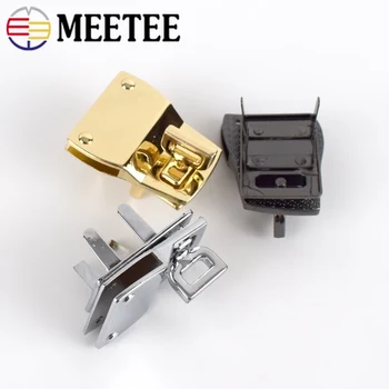 Meetee 2/5vnt 34X43mm Metalo Krepšiai Lock 