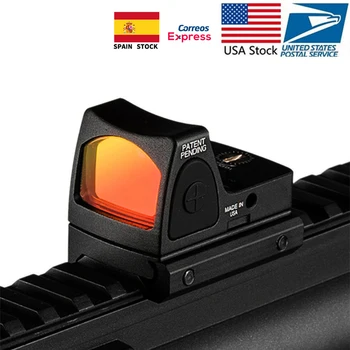 Mini RMR Red Dot Akyse Kolimatorius Glock / Šautuvas Reflex Akyse taikymo Sritis tinka 20mm Weaver Geležinkelių Airsoft / Medžioklės Šautuvas