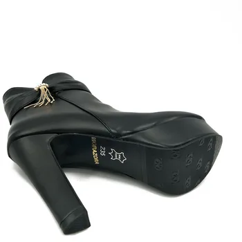 MORAZORA 2020 m. Pavasario rudens batai moterims mados saldus aukštakulniai bateliai, batai PU zip platforma didelis dydis 34-45