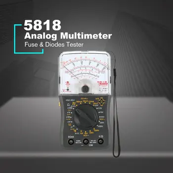 Multimetras Analoginis Žymiklį Ekrane Voltmeter Ammeter Testeris Atsparumas Tęstinumą Talpą, Saugiklis Diodas Testas Įrankis Su Virvelę