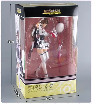 Naujas Atvykimo Japonijos Anime SkyTube CHUNITHM Mishima Haruna 26cm PVC Seksualių Merginų Žaislai 1/7 Masto Veiksmų Skaičius, Modelis Kolekcionuojamos Lėlės