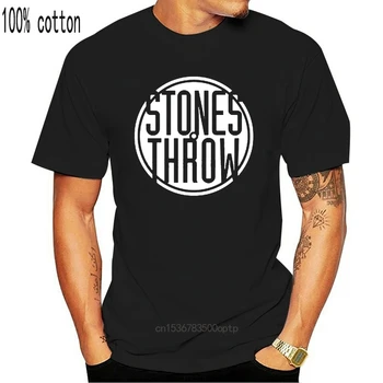 Naujas Stones Throw Records Logotipas Vyrų, Juoda T-Shirt Dydis S iki 3XL užsakymą išspausdinti marškinėlius hip-hop juokinga tee mens tee marškinėliai