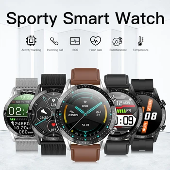 Naujas T03 Pedometer Smart Watch Vyrų Kūno Temperatūra Stebėti IP68 EKG PPG BP Širdies ritmo Fitness Tracker Sporto Smartwatch Moterims