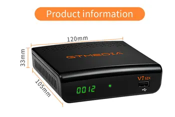 Naujausias GTmedia V7 S2X DVB-S2 Palydovinis Imtuvas Maitinamas GTmedia V7S HD Receptorių Su USB Wifi Anteną, nr. programą įtraukti Ispanija
