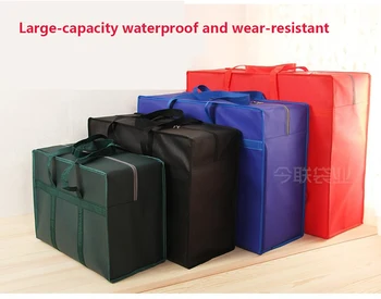 Negabaritinių austa maišelį judantį maišą Oksfordo audinio bagažo pakavimo krepšys, atsparus vandeniui saugojimo snakeskin maišelį storio neaustinės medžiagos maišelį