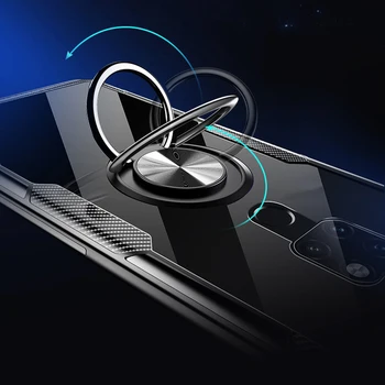 Nematomas Laikiklis, Huawei Mate 30 5G 20 Pro Lite 20X Atveju skaidraus Akrilo Galinio Dangtelio Huawei Mate20 30Pro Magnetas Automobilio Turėtojas