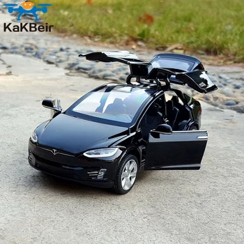 New1:32 Tesla MODEL X MODEL3 Lydinio Automobilio Modelį Diecasts & Žaislinės Transporto priemonės Žaislinius Automobilius Nemokamas Pristatymas Vaikas Žaislai Vaikams Dovanos Berniuko Žaislas