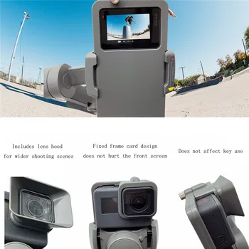 Nešiojamas Kišeninis Adapteris Kameros stovas Laikiklis DJI OSMO Mobiliojo 3 už GoPro 5/6/7 Kamera Gimbal Stabilizatorius Priedai