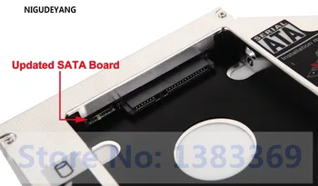 NIGUDEYANG SATA 2-asis Kietasis Diskas HDD SSD Caddy Adapteris, skirtas 