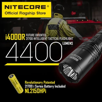 NITECORE 4400 liumenų aukštos kokybės i4000R super light tipo c muito taktinis žibintuvėlis