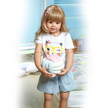 NPK Didžiulės lėlės 98CM Originalus Šedevras vaikiška Lėlė baby girl 3-4years senas realaus kūdikio suknelė modelis kūno kamuolys, šlifuota lėlės
