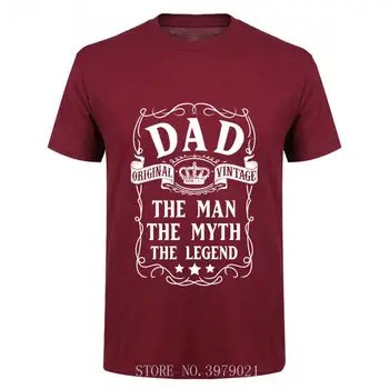 Nuostabus Tėtis Žmogus, Mitas, Legendos Tėtis laiškas išspausdintas t marškinėliai vyrams tėvo diena dovanų marškinėlius Papa šeimos gimtadienio dovana, t-shirts