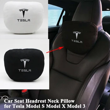 Optikos Atminties Minkštas Patogus Automobilių Sėdynės Pagalvėlės Kaklo Pagalvė Pagalvėlės Apsaugoti Logotipas Reikmenys Tesla Model S Modelis X 3 Pavyzdys