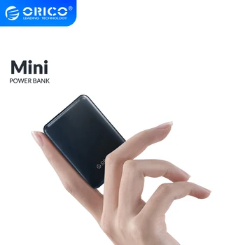 ORICO 120g Slim Mini Galios Banko 5000mAh Nešiojamų Išorės Baterija Powerbank 