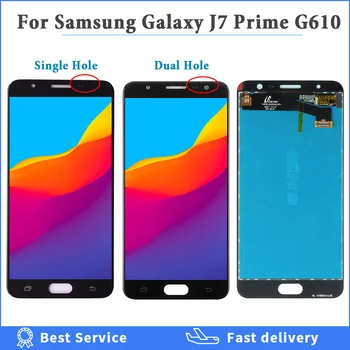 Originalus LCD Samsung Galaxy J7 Premjero LCD Ekranas SM - G610 G610F G610M G610 LCD Ekranas Jutiklinis Ekranas skaitmeninis keitiklis Asamblėja