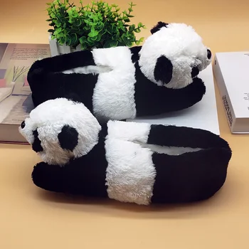 Panda Užsakymą Šiltos Žiemos Mylėtojai Namų Šlepetės Grindų Moterų Ir Vyrų Namų Patalpų Šlepetės Specialus Pasiūlymas Storio Minkšto Dugno Batai