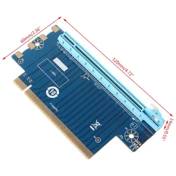 PCI Express 16X Stove PCIe vaizdo Korta PCI-E Stiprintuvas Kortelės 90 Laipsnių stačiu Kampu Stovo Adapteris 1U 2U Priimančiosios 4/6cm Plotis