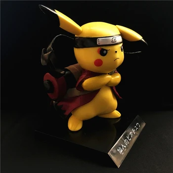 POKEMON Žaislas Veiksmų Skaičius, Cosplay Pocket Monstras Pikachu Poké Modelis Rinkti One Piece Anime Pav Apdailos Žaislas Vaikams Dovanų